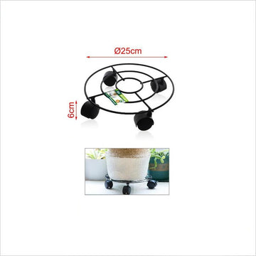 Kmt Portavaso Con Ruota 25*6Cm