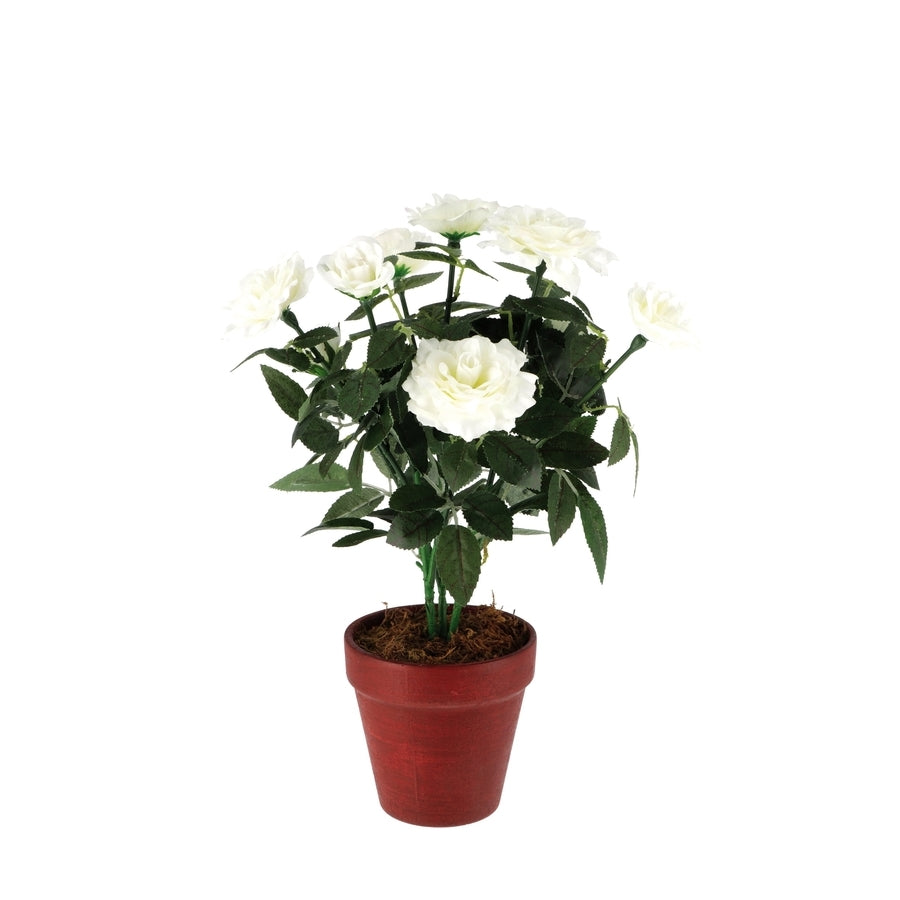 Ad Vaso Con Rose decorativo 4 colori Ø22Xh39 Cm