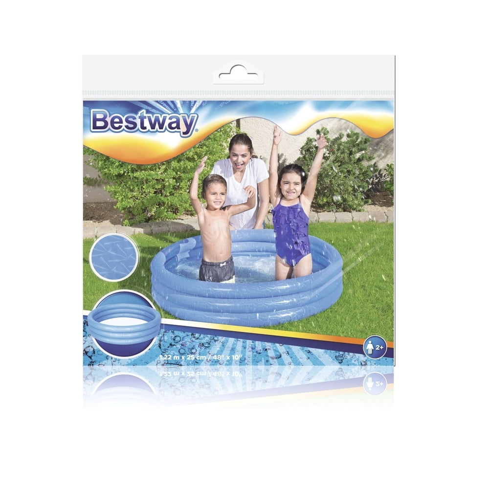 Bestway - Solid Color Pool 3 Rings 122X252 Cm