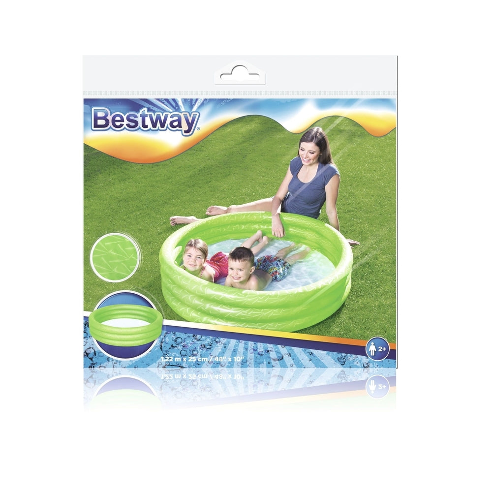 Bestway - Piscina Tinta Unita 3 Anelli 122X252 Cm