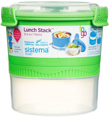 Sistema® - P/Pranzo Pp ToGo 2P Stack 0,9 L