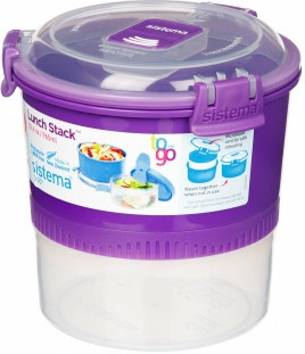 Sistema® - P/Pranzo Pp ToGo 2P Stack 0,9 L