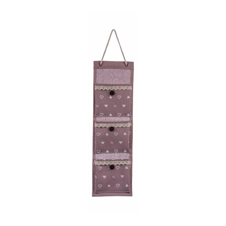 Ad - Istan 3 Pockets 3 Colors Object Holder 12X42Cm