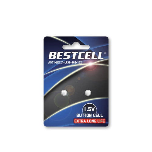 Bestcell -  Pile bottone alkaline AG11 1.5V 2 pz