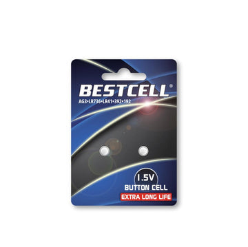 Bestcell - Pile bottone alkaline AG3 1.5V 2 pz