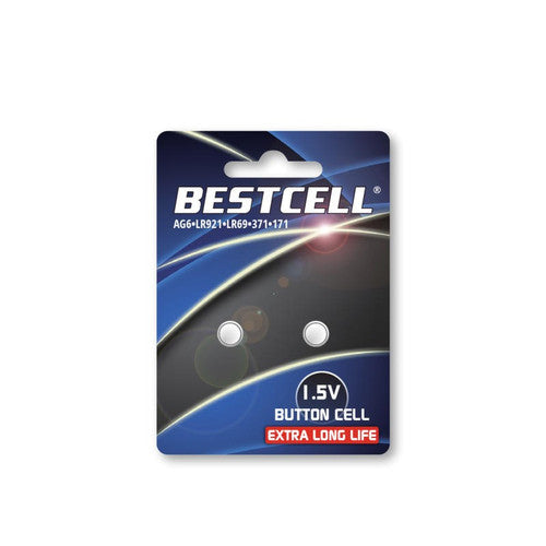 Bestcell - Pile bottone alkaline AG6 1.5V 2 pz