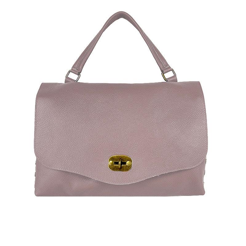 Marzia - Borsa a Spalla in Pelle con Borchie Laterali - FrasiBags