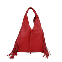 Sophie - Borsa Sacca in Pelle con Frange - FrasiBags