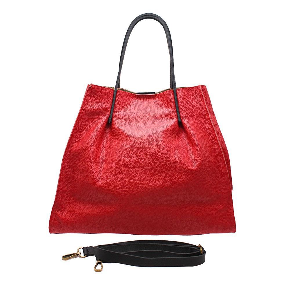 Michela - Borsa Shopper a Mano in Pelle - FrasiBags