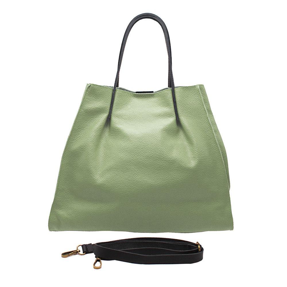 Michela - Borsa Shopper a Mano in Pelle - FrasiBags