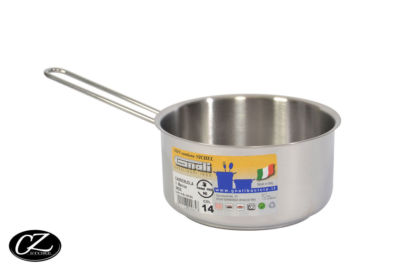 Gnali  - Casseruola inox fonda 14Cm