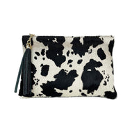 Eva - Pochette in Pelle e Cavallino con Frange - FrasiBags