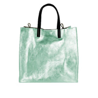 Valentina - Borsa Shopping a Mano in Pelle Metallizzata - FrasiBags