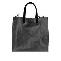 Valentina - Borsa Shopping a Mano in Pelle Metallizzata - FrasiBags