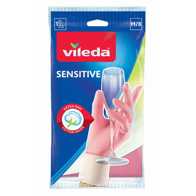 Vileda - Guanti In Lattice Sensitive L